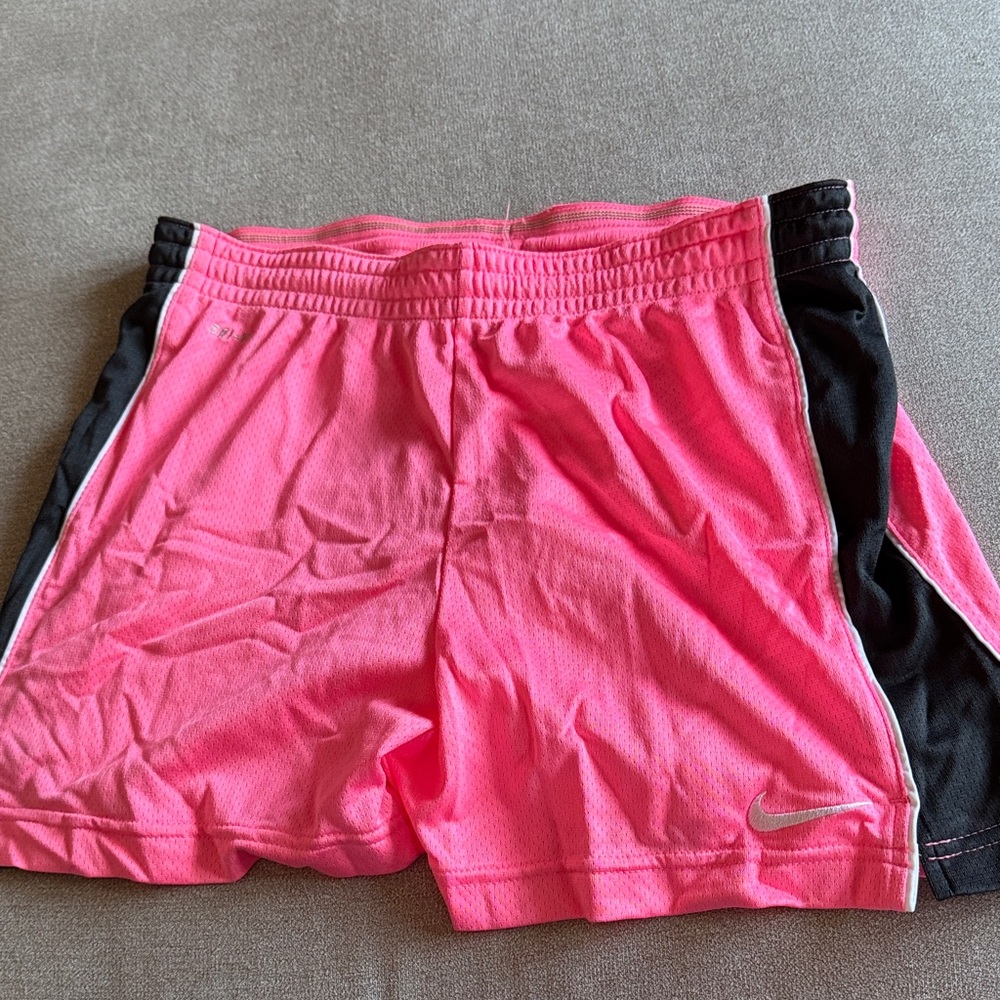 Nike Women's Athletic Shorts in Pink and Black
